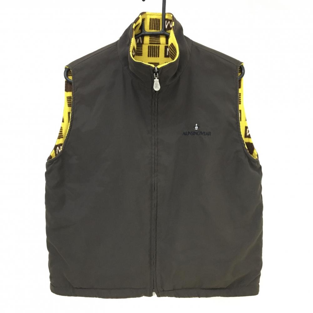 【美品】ROSASEN オレンジ フリース フード付きリバーシブルベスト ゴルフ 美品】ROSASEN オレンジ フリース フード付きリバーシブルベスト