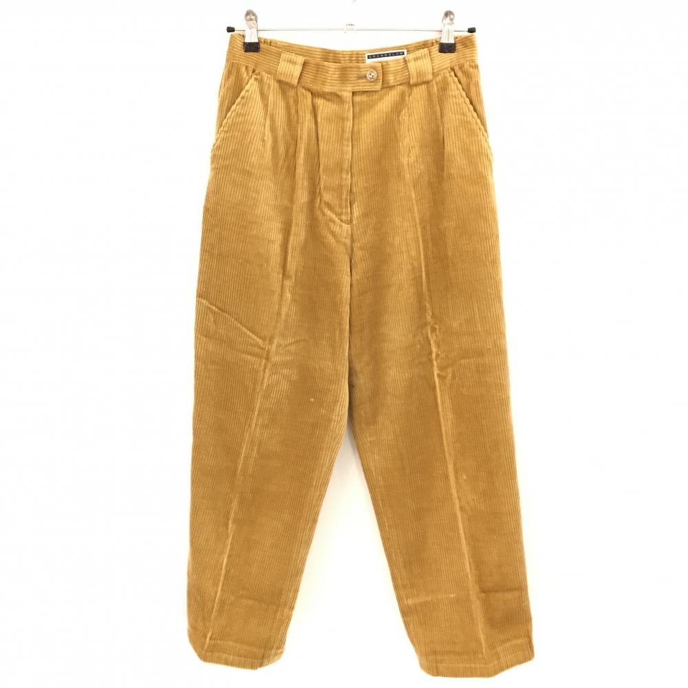 【美品】マンシングウェア コーデュロイパンツ ブラウン バックロゴ  レディース 11 ゴルフウェア Munsingwear