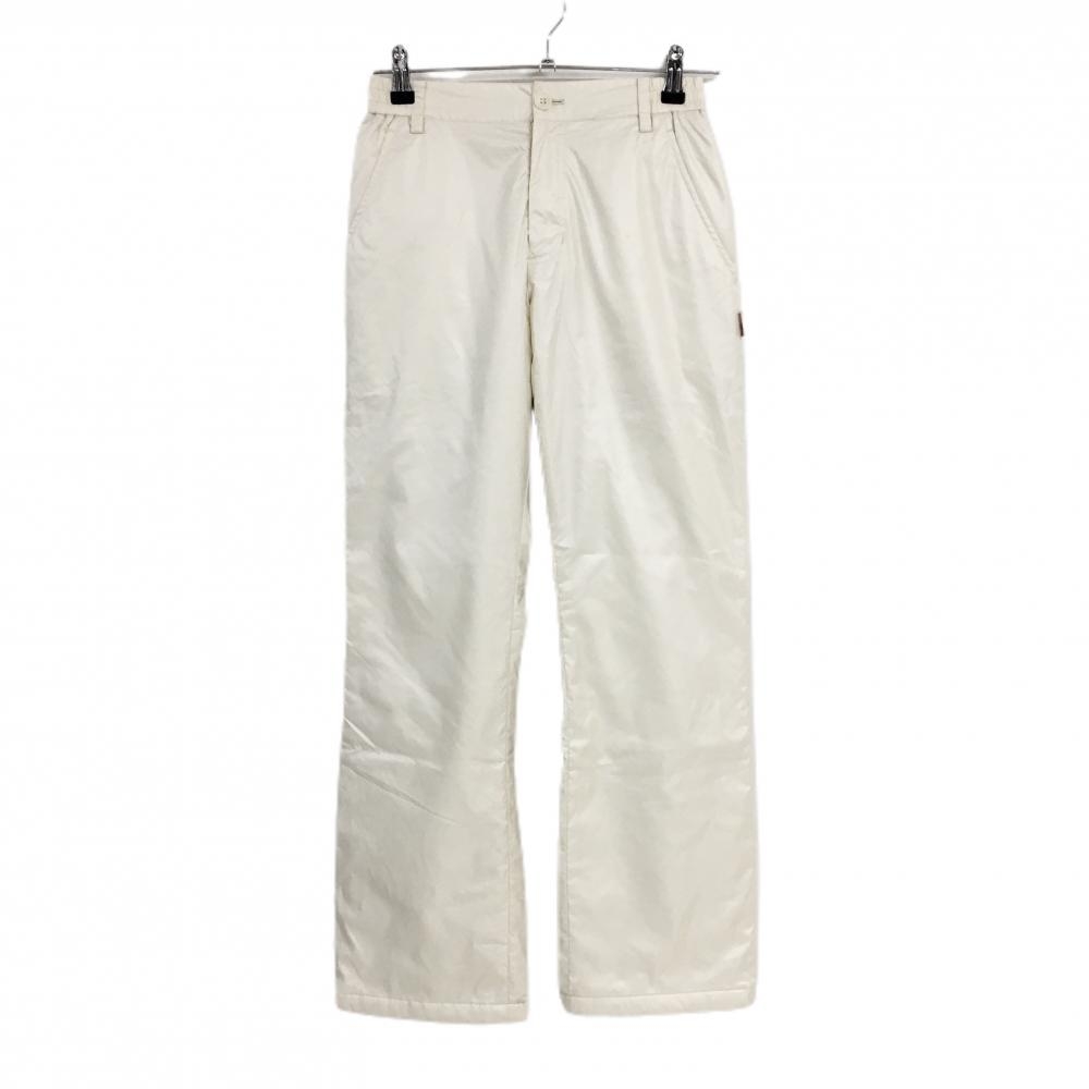 MUスポーツ 中綿パンツ アイボリー シンプル レディース 40(M) ゴルフウェア M・U SPORTS