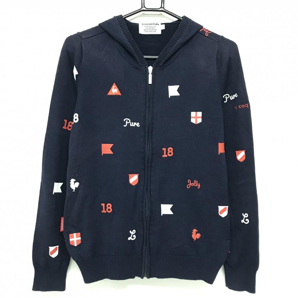 レディースのパーカー アダバット ボーダーニットパーカー（ニット