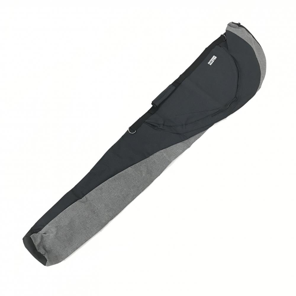 【新品】アウトドアマスター クラブケース 黒×グレー ロゴ刺しゅうゴルフ OUTDOOR MASTER