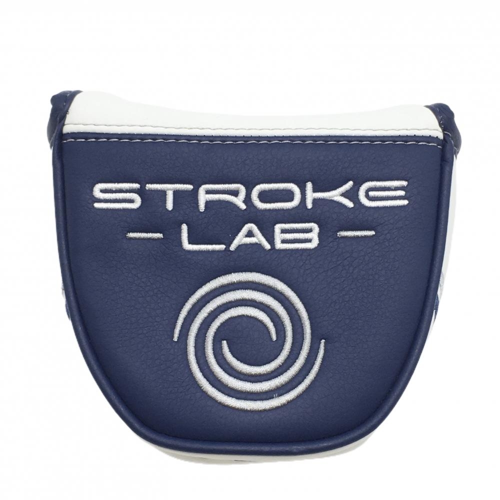 【超美品】オデッセイ パターカバー ネイビー×白 ロゴ刺しゅう マレット型ゴルフ その他