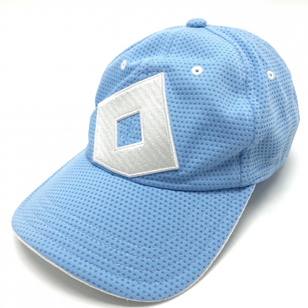 【超美品】オノフ キャップ ライトブルー メッシュ調 立体ロゴ   ゴルフウェア ONOFF