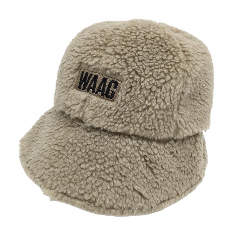 【超美品】ワック　ボアハット ライトブラウン 日本製 1098  ゴルフウェア WAAC