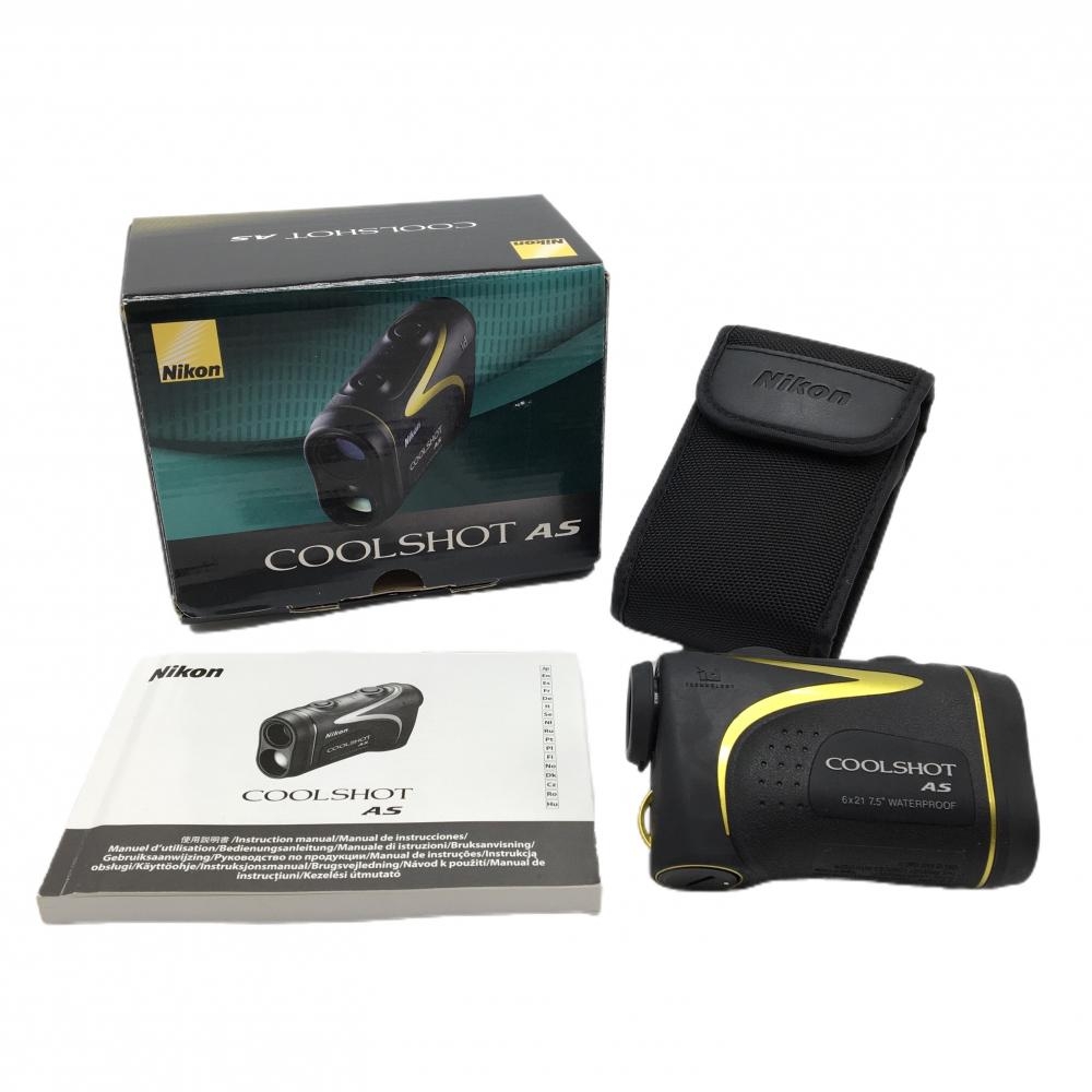 【美品】ニコン レーザー距離計 黒 クールショット COOL SHOT AS スマホアプリ対応 通電確認済ゴルフ Nikon
