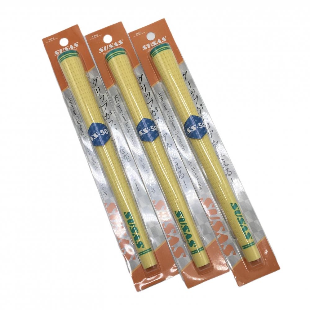 【新品】スーサス グリップ3本セット イエロー×グリーン SSシリーズ ゴルフ SUSAS