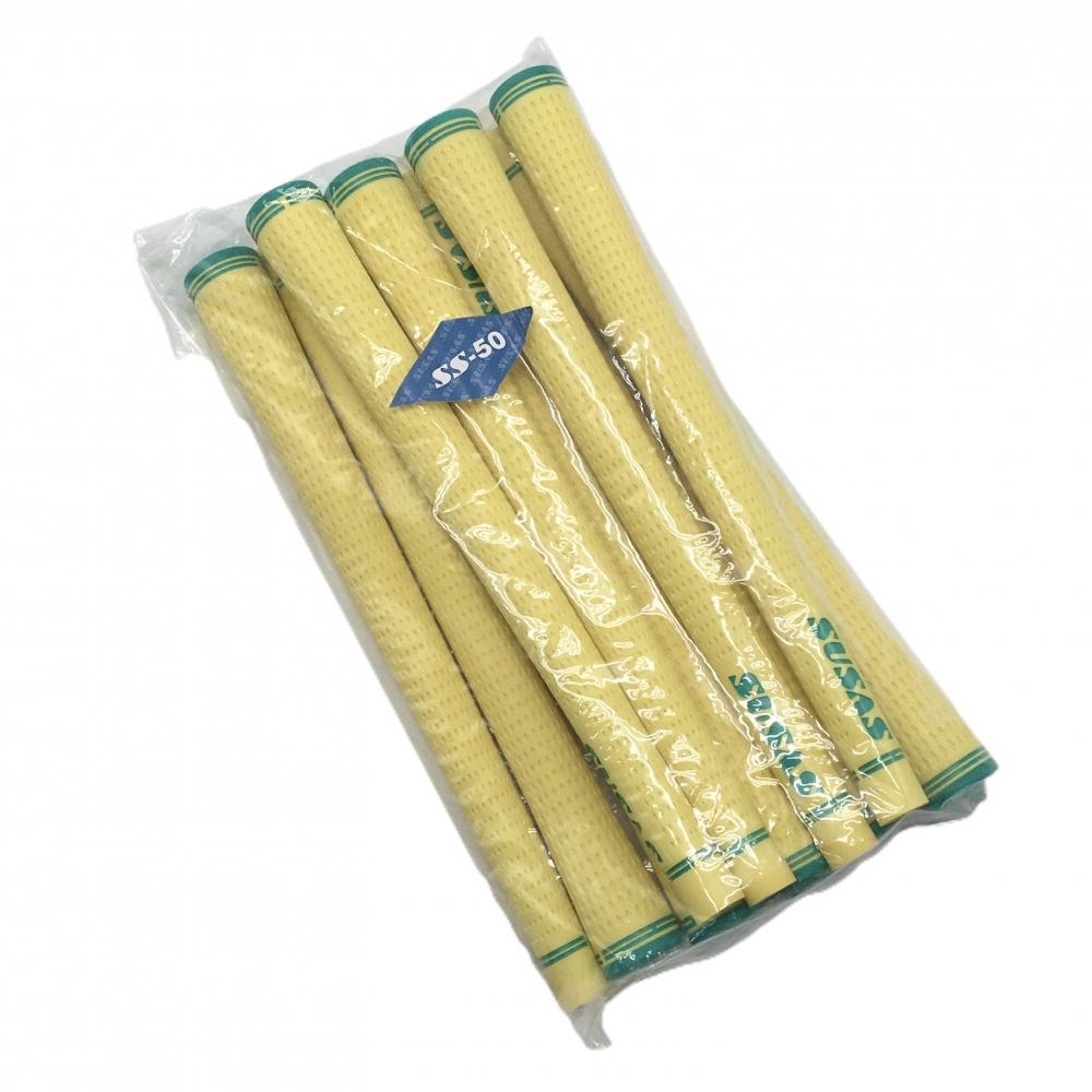 【未使用品】スーサス グリップ10本セット イエロー×グリーン SSシリーズゴルフ SUSAS