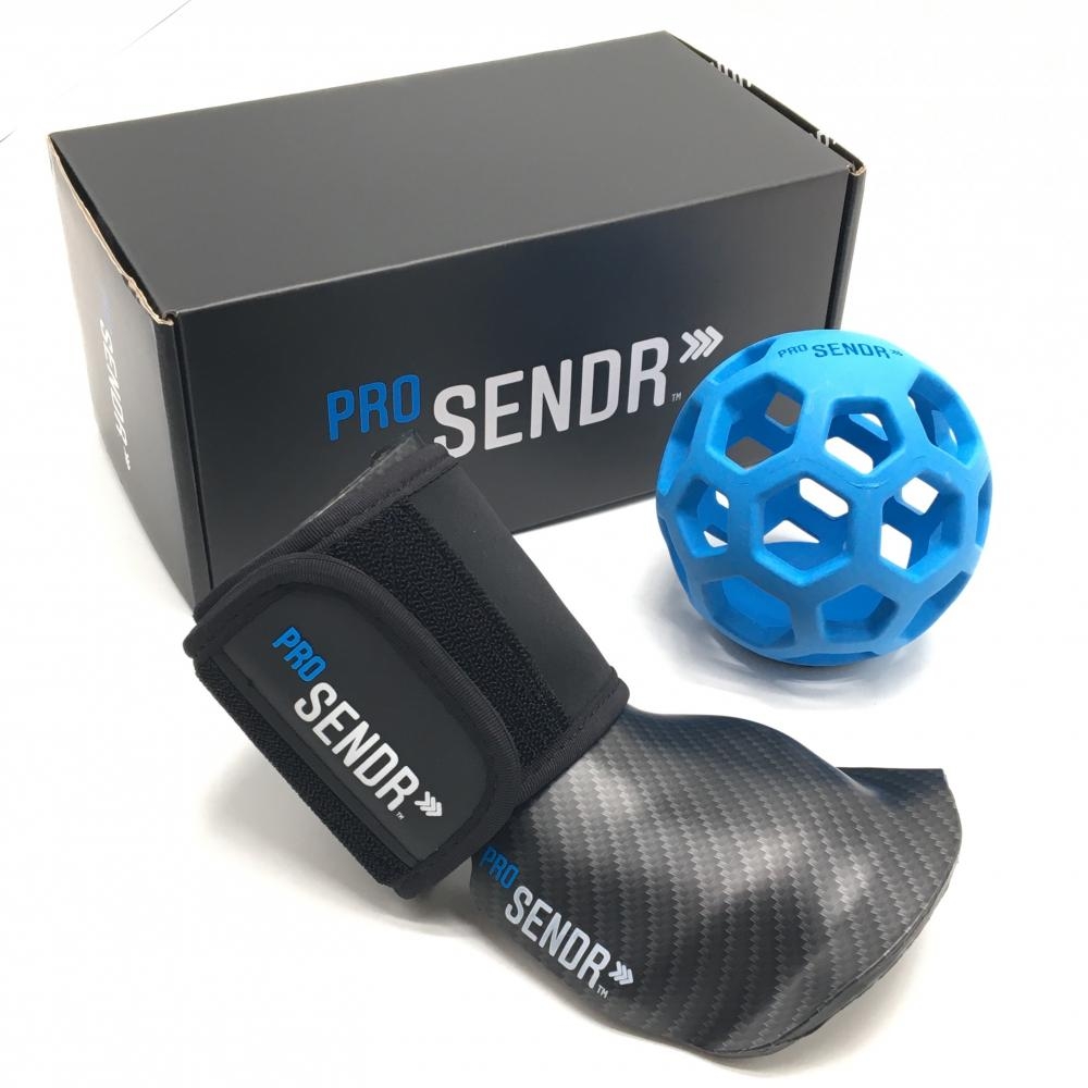 【美品】ヤマニゴルフ プロセンダー スイング練習器具 黒×ライトブルー  ProSENDR 右利き用ゴルフ YAMANI