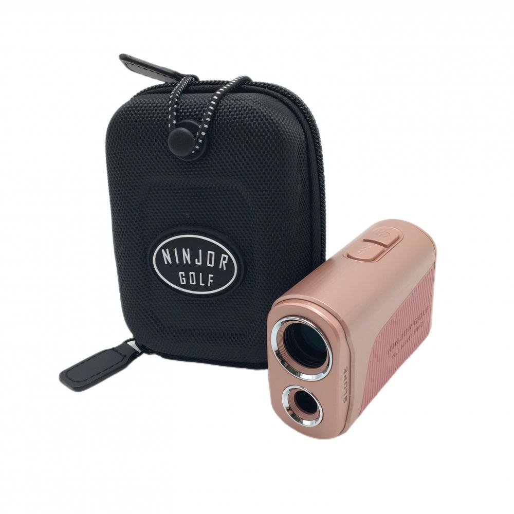 【超美品】ニンジャーゴルフ レーザー飛距離計 ピンク系 NJ MINI PRO OLED 通電確認済み ケース付きゴルフ NINJOR GOLF