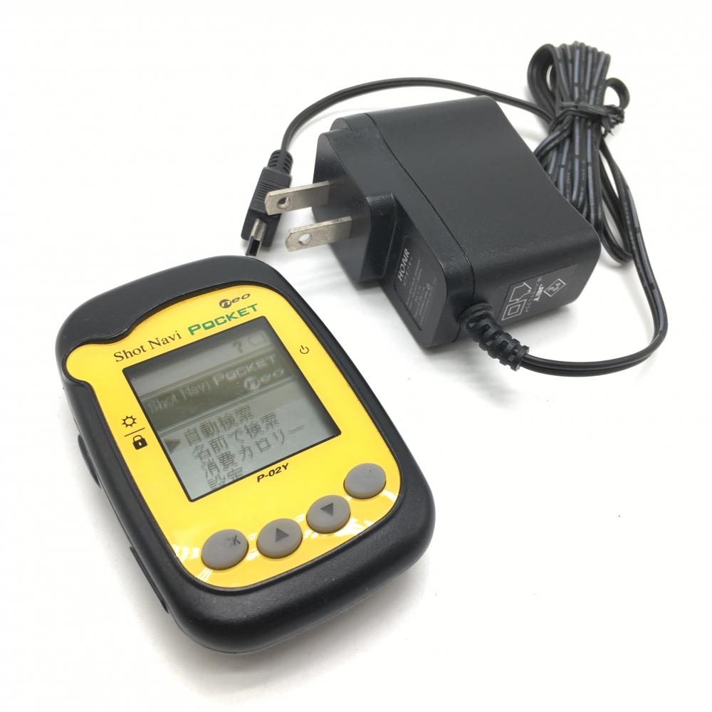 ショットナビ GPSゴルフナビ イエロー Poket neo 通電確認済みゴルフ Shot Navi