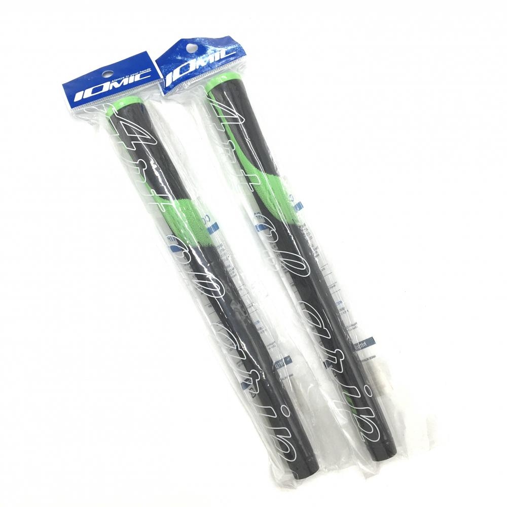 【新品】イオミック グリップ2本セット 黒×ライトグリーン X-Opus Black2.3 M60ゴルフ IOMIC