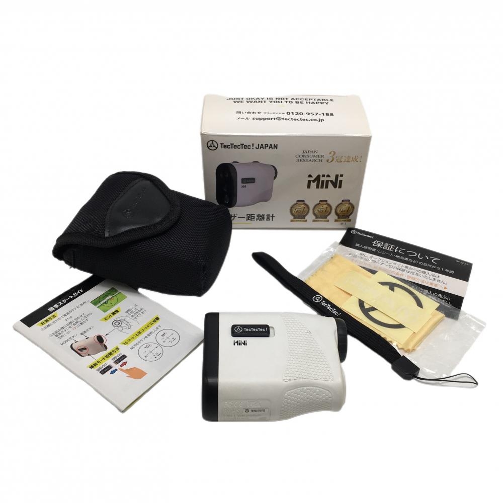 【美品】テックテックテック レーザー距離計 白 MINI 通電確認済 収納ケースゴルフ TecTecTec!
