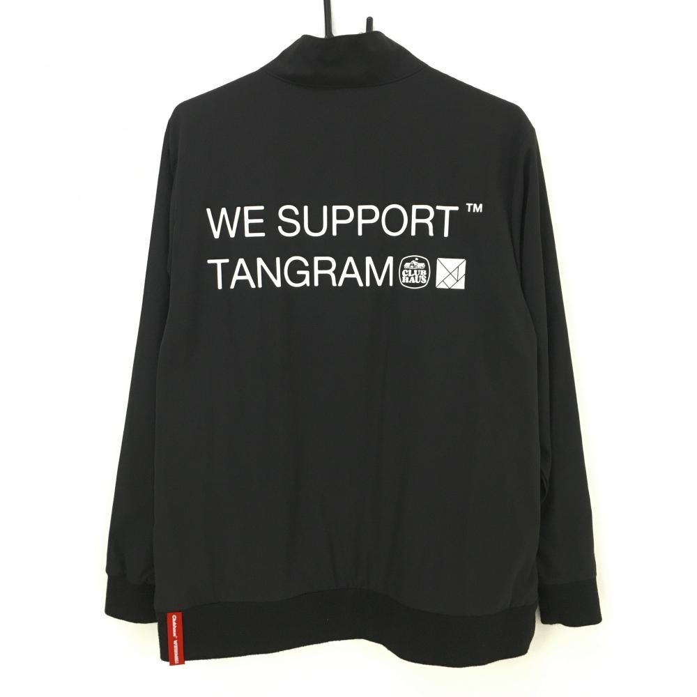 タングラム×クラブハウス ハイネックブルゾン 黒 ハーフジップ メンズ