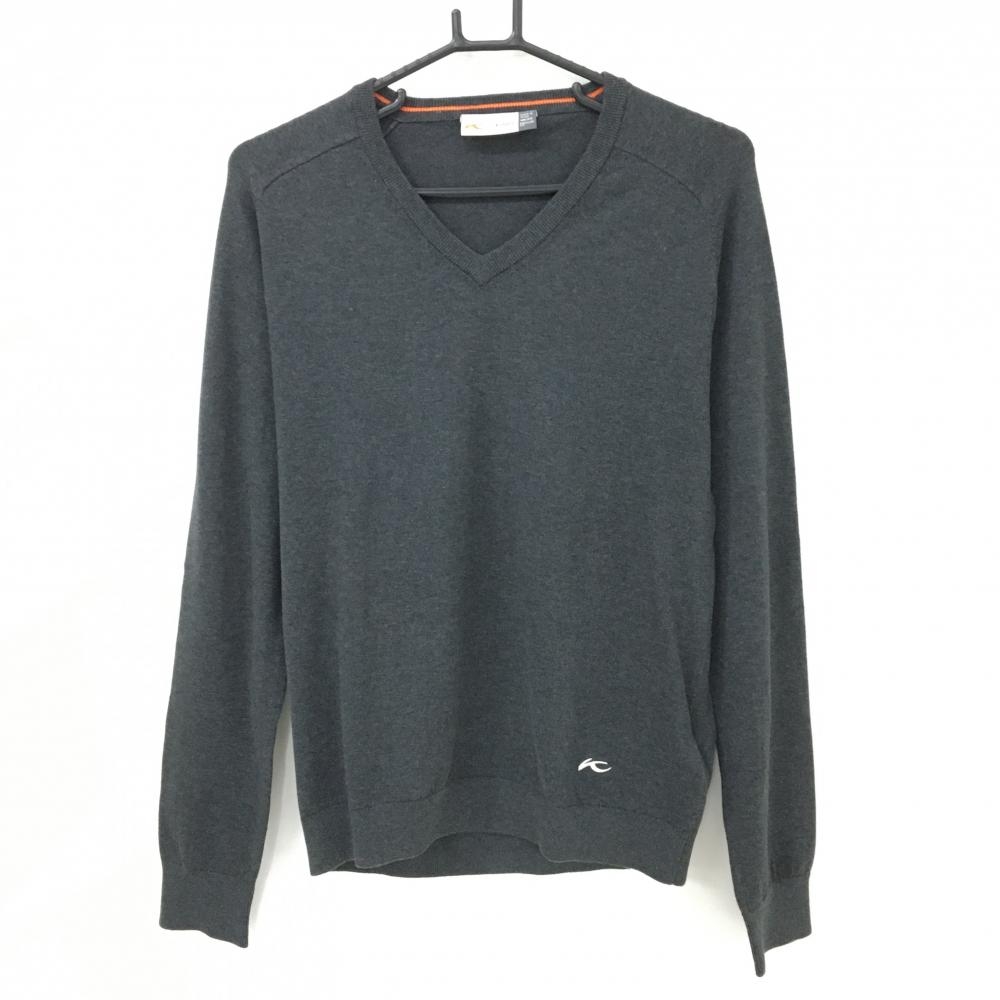 新品未使用❗️MOCO モコ　50 Vネック　ニットセーター　ゴルフ　グレー Amazon | [OGCPWYQZ] セーター レディース Vネック ニット