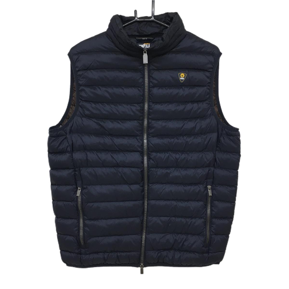 チェッセピューミニ 中綿ベスト ダークネイビー 軽量 メンズ XL ゴルフウェア Ciesse Piumini