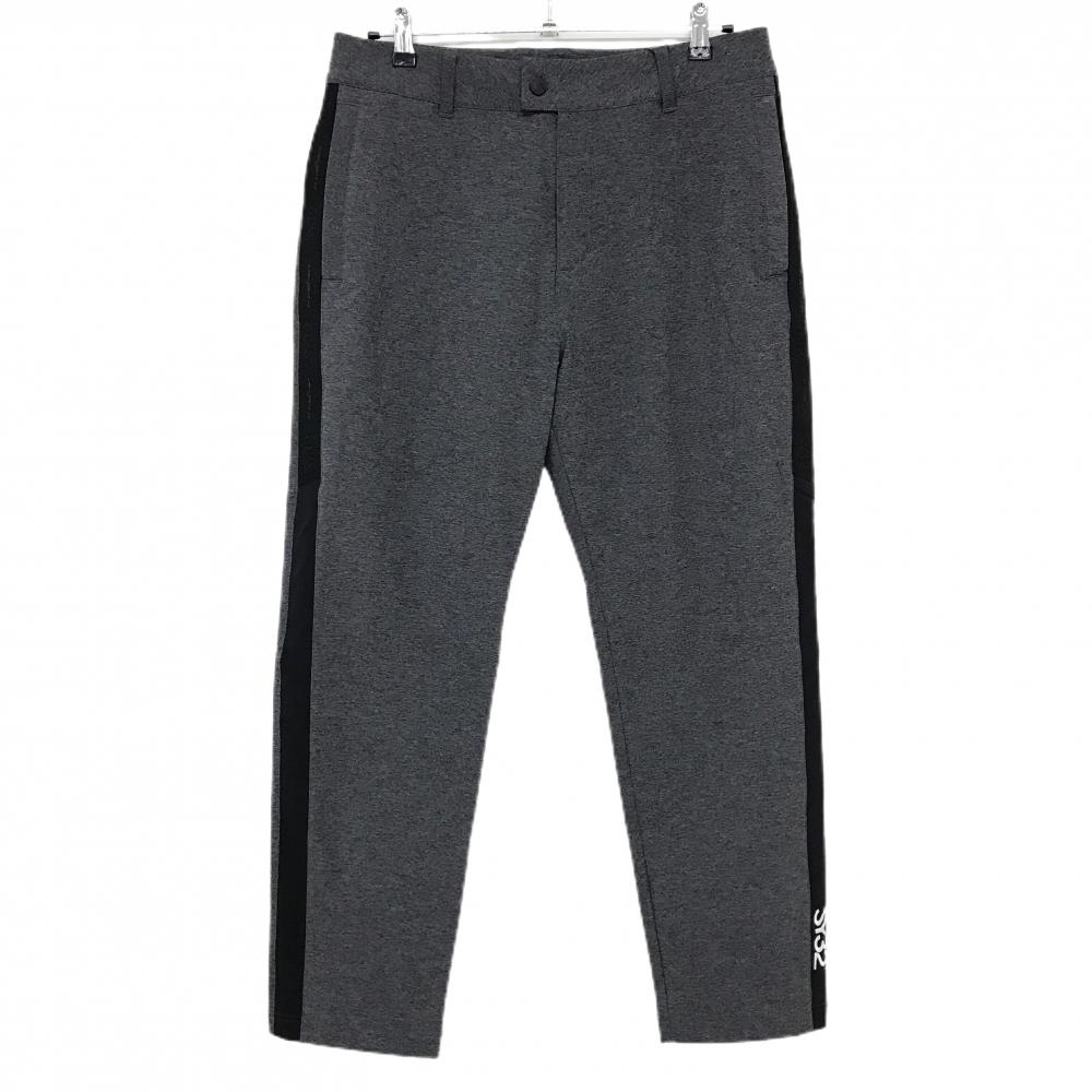 【新品】SY32 パンツ 杢ダークグレー×黒 サイドロゴライン 裏起毛  メンズ XL ゴルフウェア 2023年モデル SY32 BY SWEET YEARS