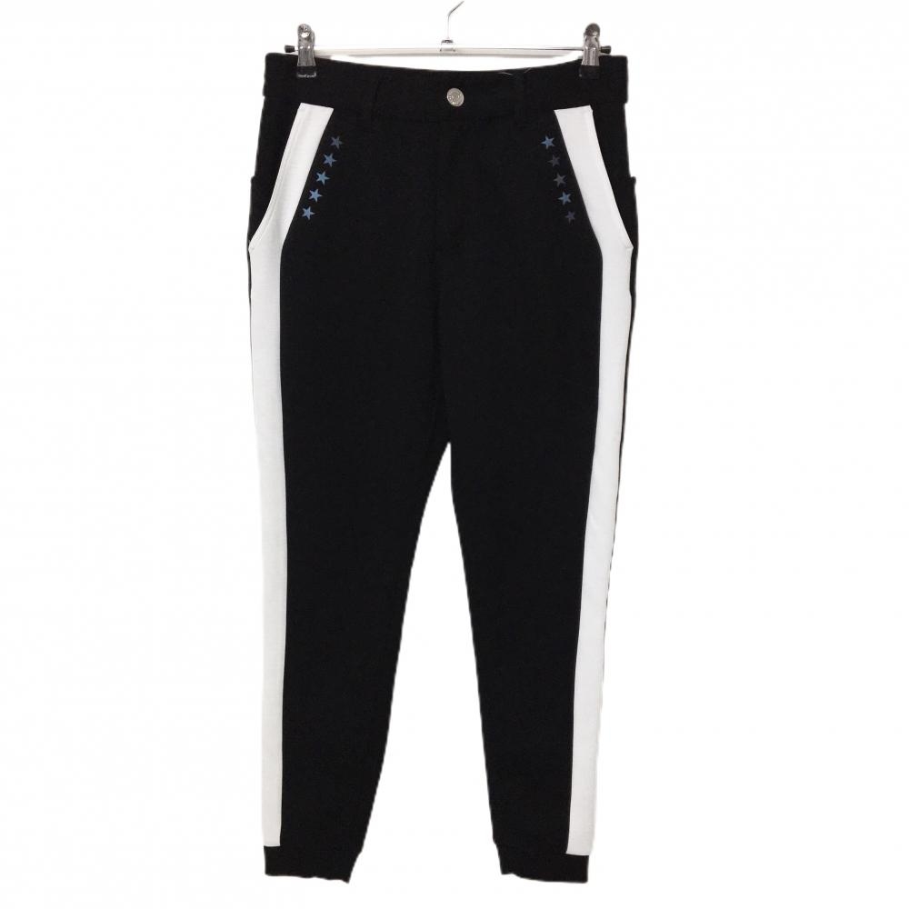 【新品】ファイブスター ジョガーパンツ 黒×白 ストレッチ サイドライン ユニセックス メンズ M ゴルフウェア 2024年モデル  FIVE STAR 