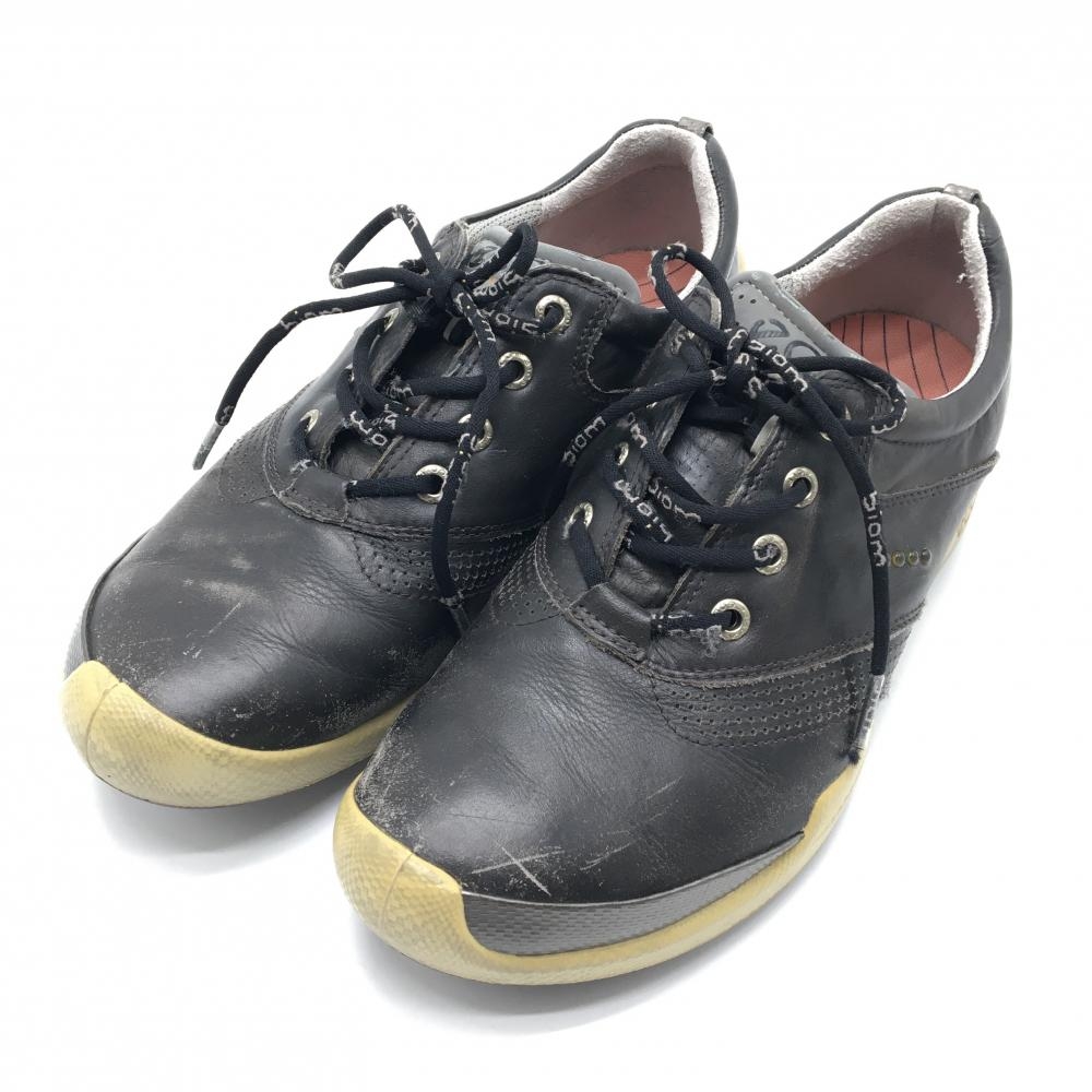 エコー ゴルフシューズ 黒 BIOM HYBRID 10054301001 スパイクレス レディース 24.5相当 ゴルフウェア ecco
