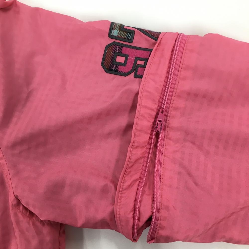 キスマークゴルフ 2WAYジャケット ピンク×グレー 肩チェック 異