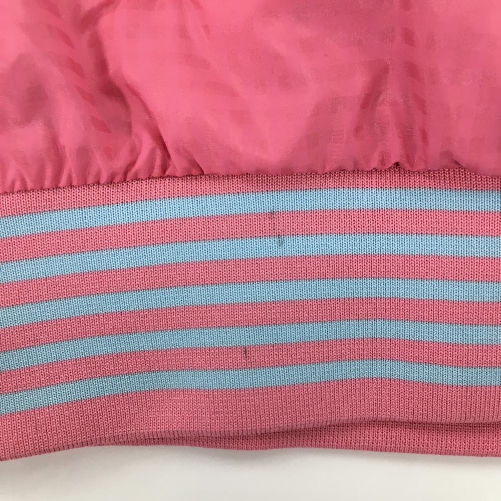 キスマークゴルフ 2WAYジャケット ピンク×グレー 肩チェック 異