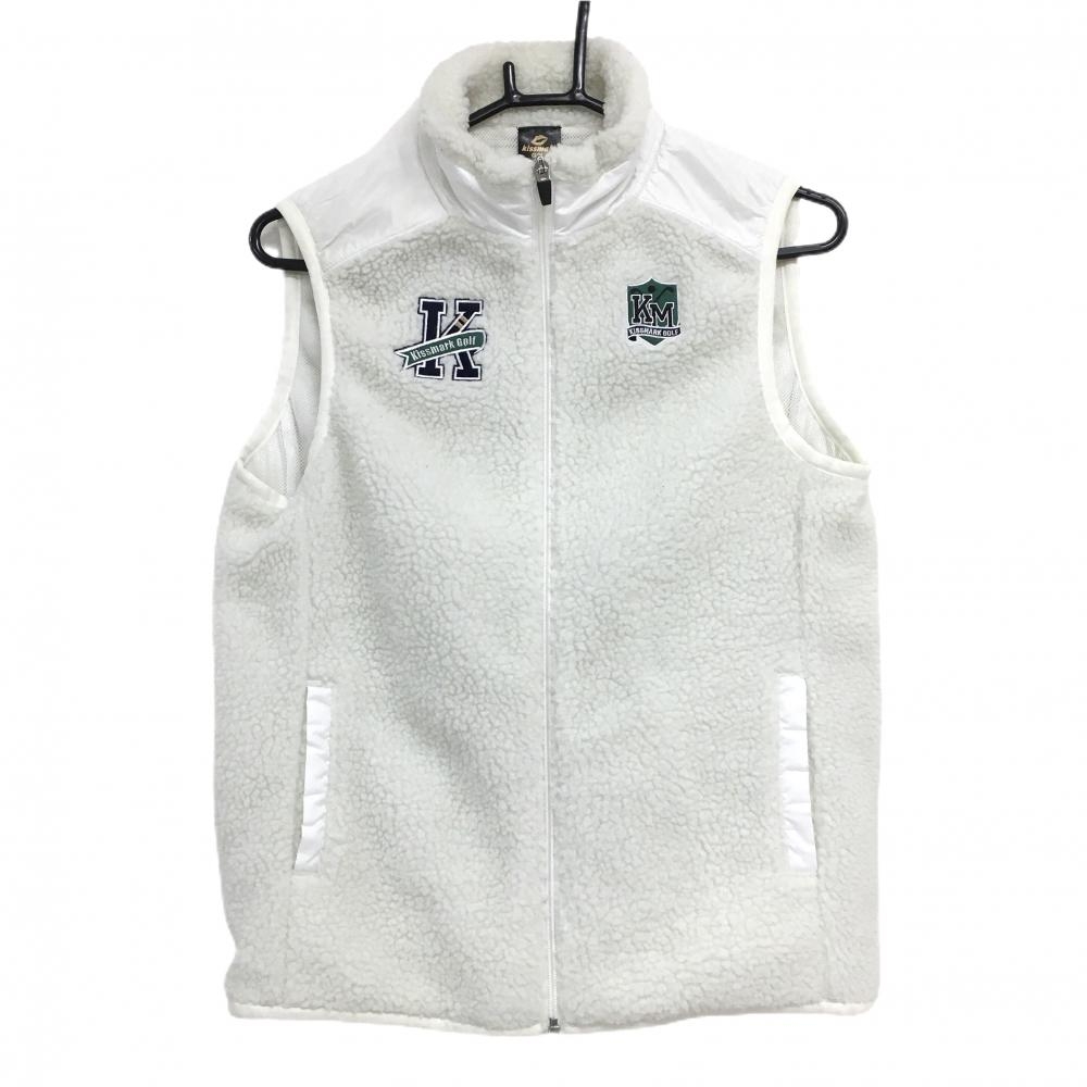 美品 munsingwear メンズ フード付きダウンベスト LL ホワイト