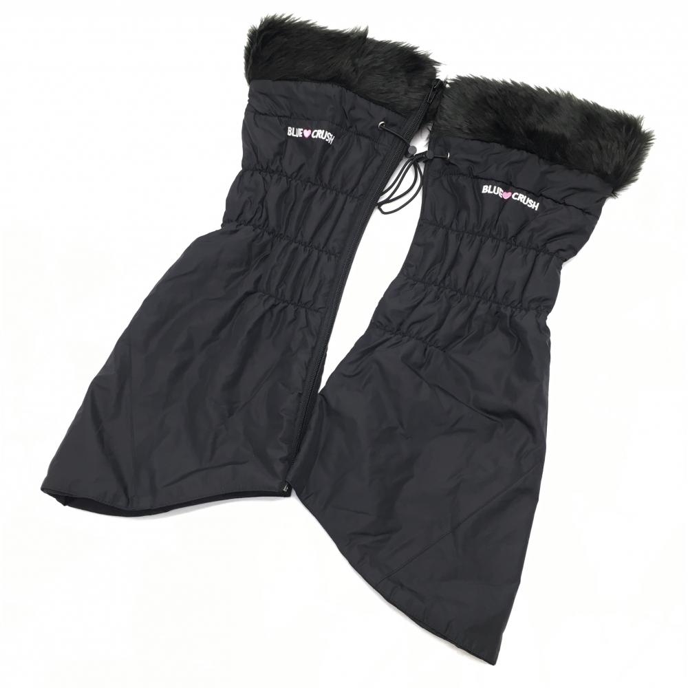 【超美品】ブルークラッシュ  黒 一部ファー ドローコード レディース  ゴルフウェア BLUE CRUSH