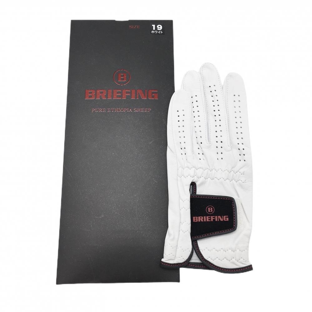 【新品】ブリーフィング グローブ 白 左手 無地 レディース 19 ゴルフウェア BRIEFING