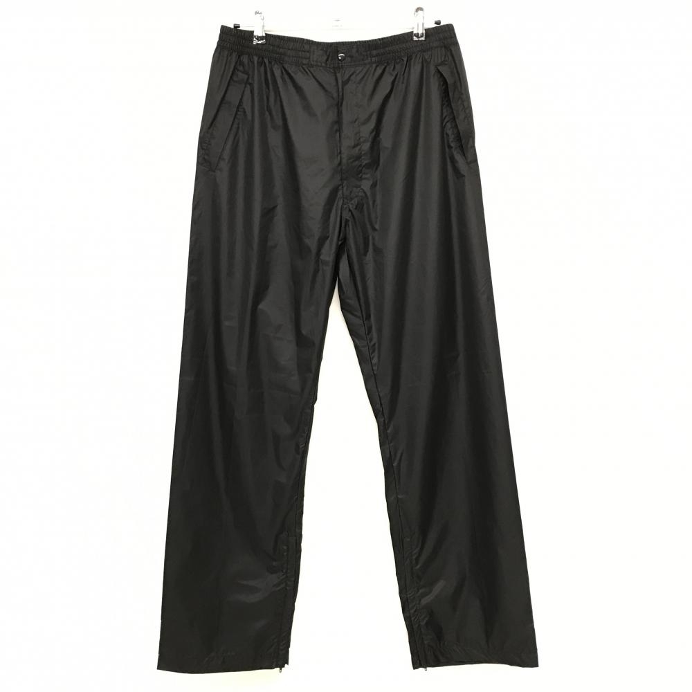 【美品】ブリヂストン レインパンツ 黒 シンプル ポリウレタンコーティング レインウェア メンズ LL ゴルフウェア Bridgestone