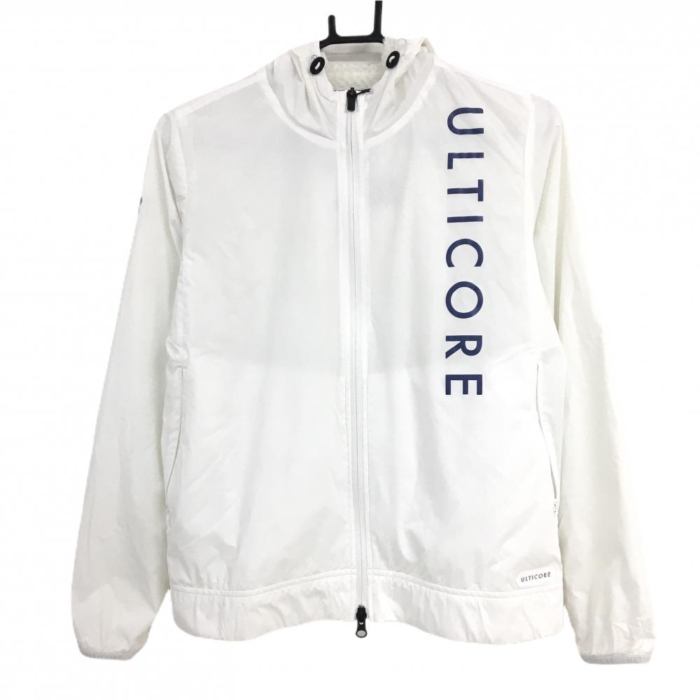 【新品】ブリヂストン ジップパーカー 白 裏起毛 ULTICORE 撥水 ジャケット レディース M ゴルフウェア Bridgestone