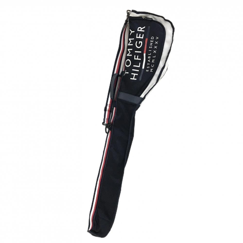 【美品】トミーヒルフィガー クラブケース ネイビー×レッド トリコロールゴルフ Tommy Hilfiger Golf
