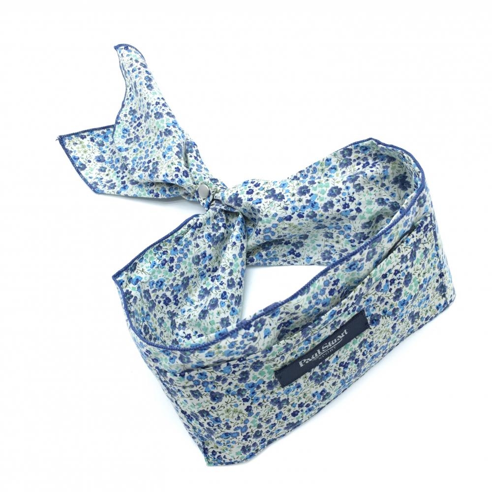 【新品】ポールスチュアート スポーツ ネッククーラー ブルー×グリーン 小花柄 LIBERTY  レディース X ゴルフウェア Paul Stuart SPORT