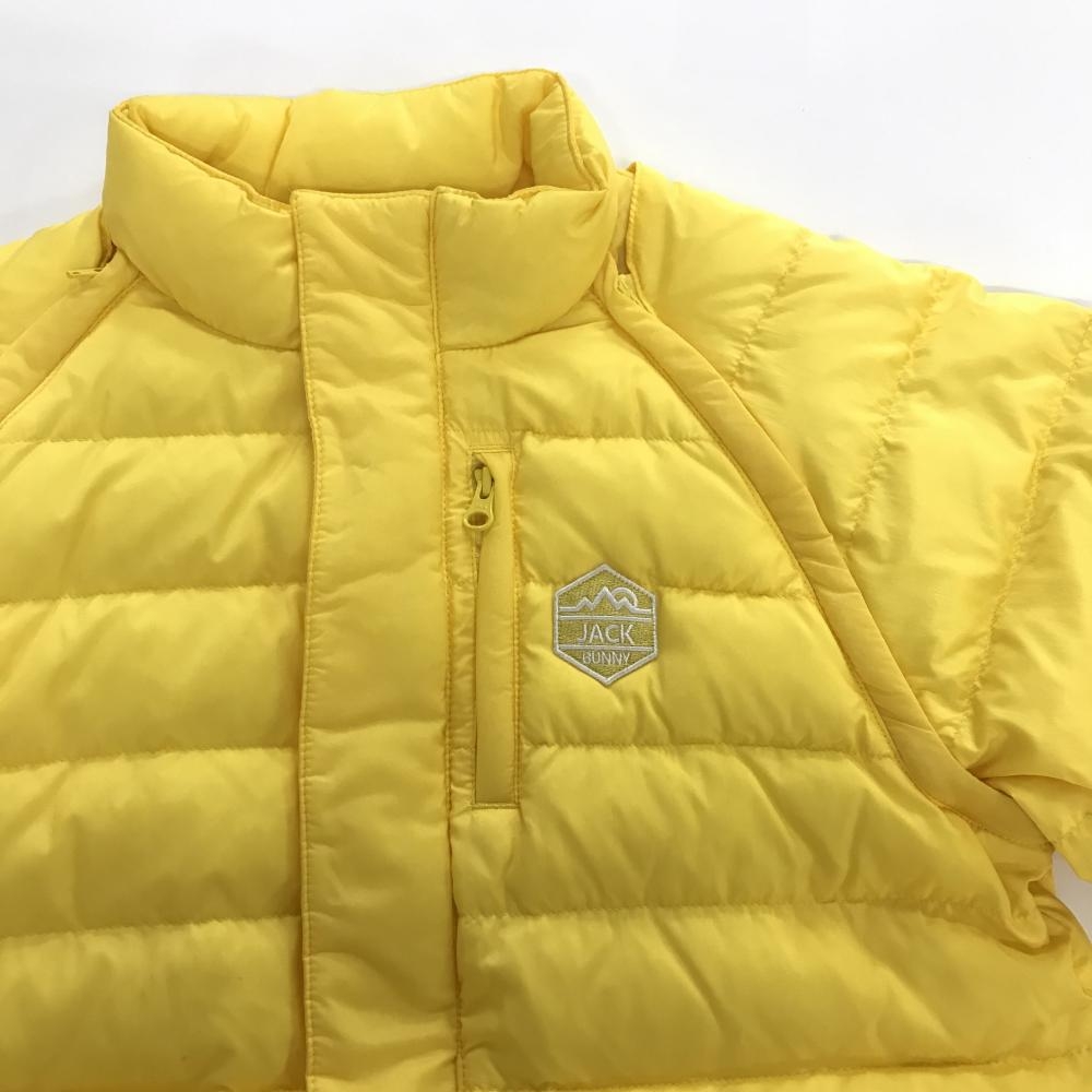 ジャックバニー 2WAYダウンジャケット イエロー 袖着脱可 ジュニア