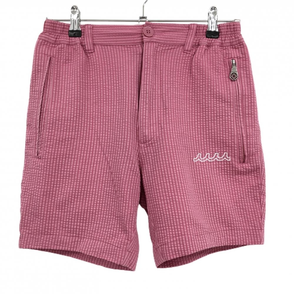 ムータマリン ハーフパンツ ピンク ストライプ  メンズ S ゴルフウェア 2024年モデル muta