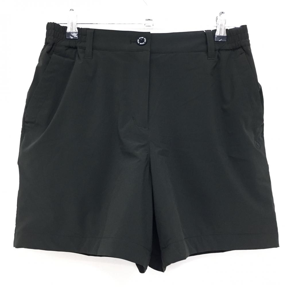 【新品】ピン ハーフパンツ 黒 ストレッチ 防風 防水 メッシュ裏地 レディース M ゴルフウェア PING