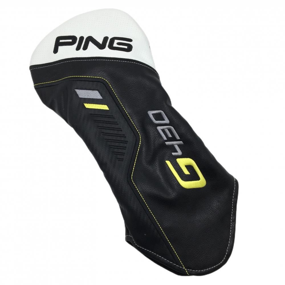 【超美品】ピン ヘッドカバー(DR) 黒×白 ロゴ刺しゅう G430ゴルフ PING