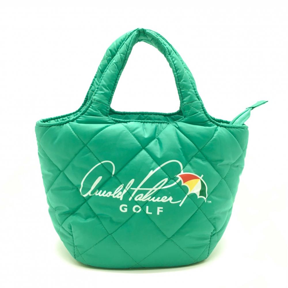 【美品】アーノルドパーマー カートバッグ グリーン キルティングゴルフ Arnold Palmer