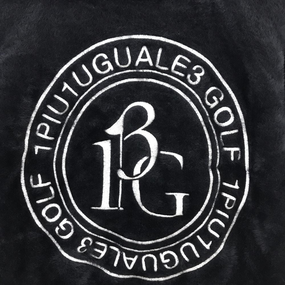 超美品】ウノピゥウノウグァーレトレゴルフ セーター 黒×白 起 背面  