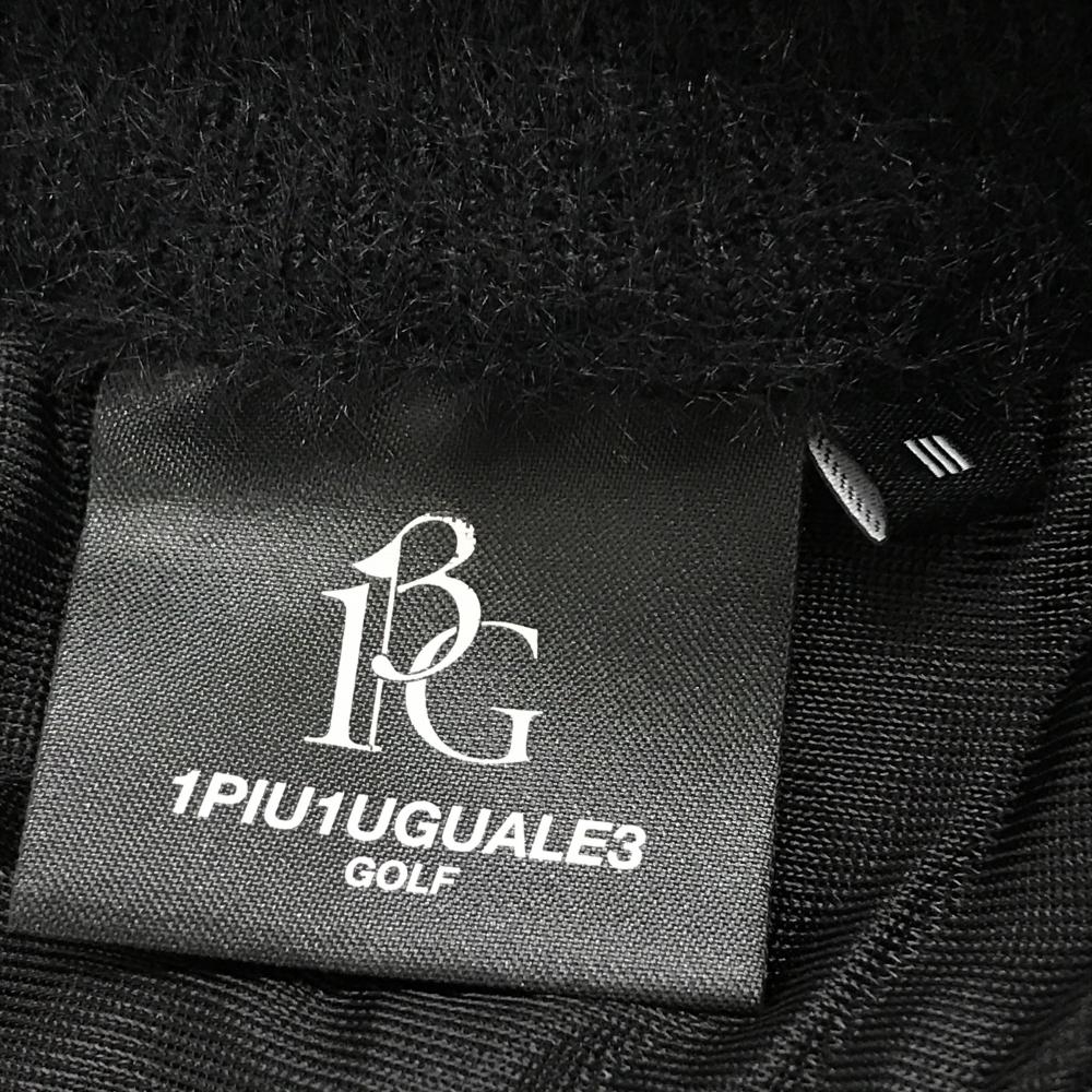 超美品】ウノピゥウノウグァーレトレゴルフ セーター 黒×白 起 背面  