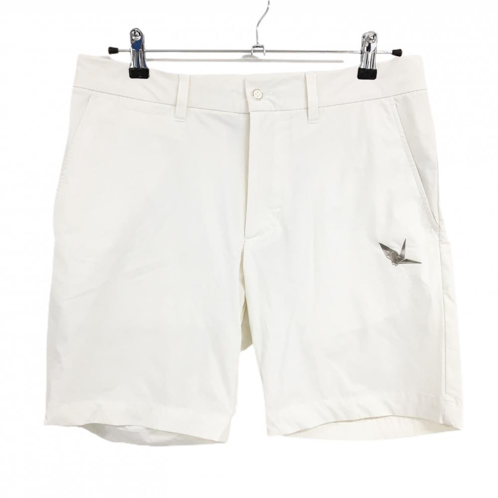 ウノピゥウノウグァーレトレゴルフ ハーフパンツ アイボリー ナイロン混 ストレッチ メンズ V(L) ゴルフウェア 1PIU1UGUALE3 