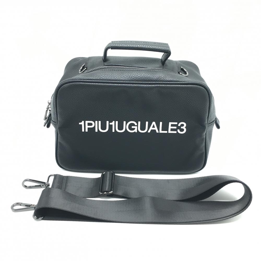 【超美品】ウノピゥウノウグァーレトレゴルフ カートバッグ 黒 ショルダーストラップ付 内ポケット  ゴルフ 1PIU1UGUALE3 