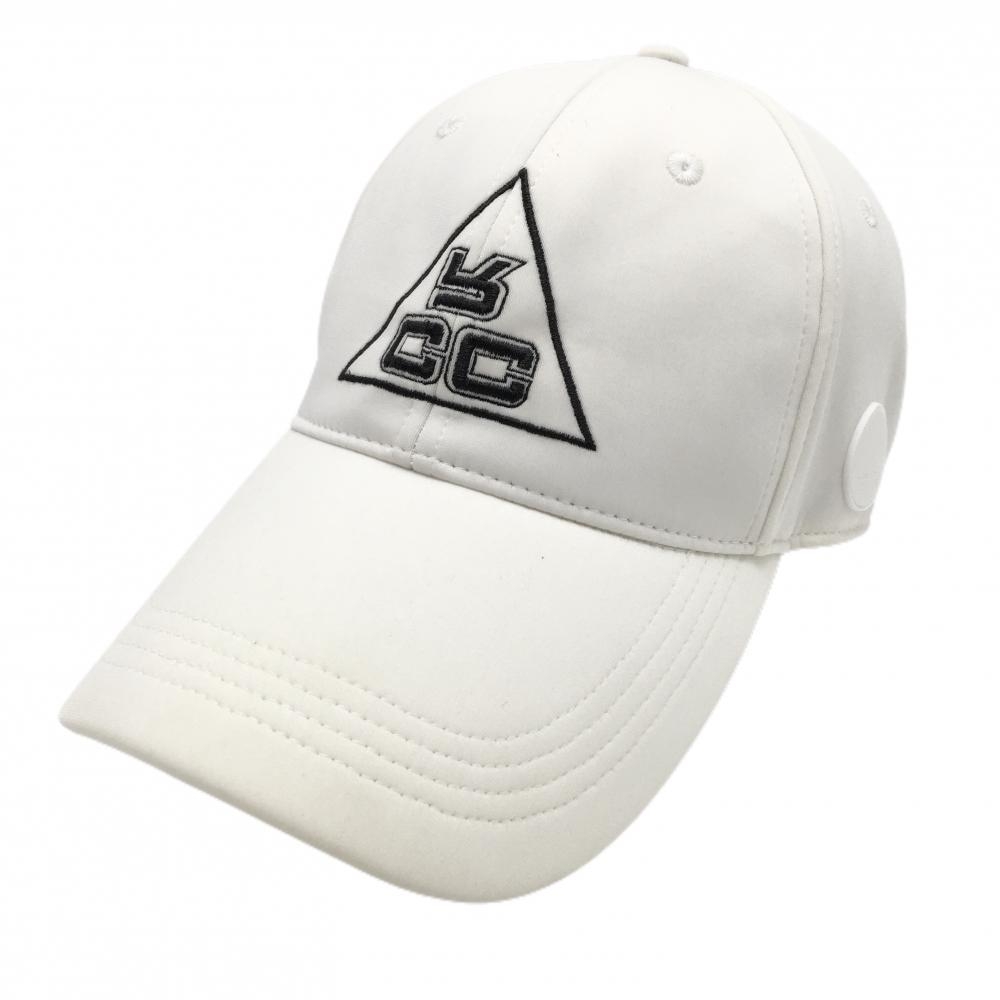 エフアールツー キャップ 白 刺しゅう 汗取りパッド付 ゴルフウェア