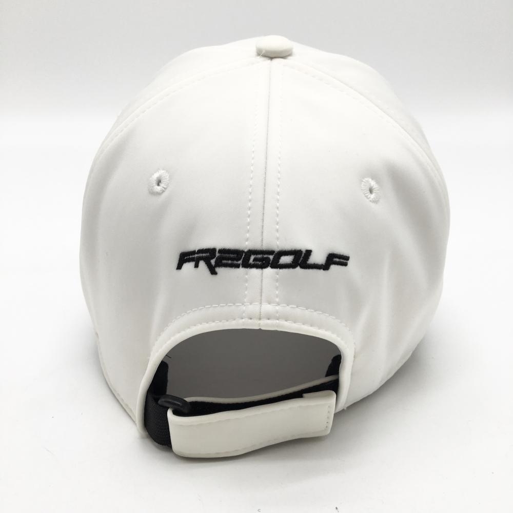 エフアールツー キャップ 白 刺しゅう 汗取りパッド付 ゴルフウェア