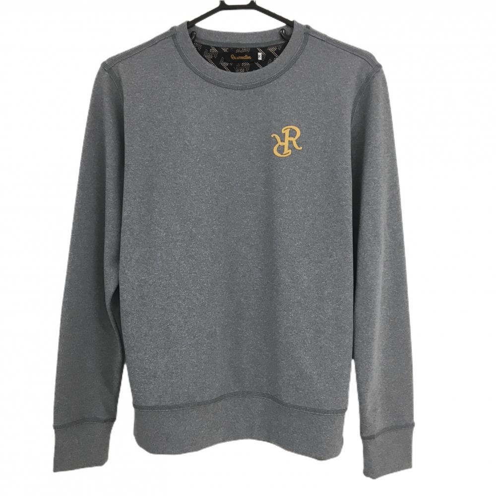 【新品】レザレクション トレーナー グレー 薄手 ロゴ刺しゅう メンズ M ゴルフウェア Resurrection