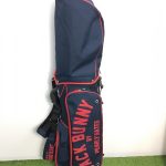 ジャックバニー スタンド式キャディバック ダークネイビー×レッド