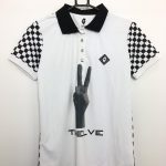 V12 ヴィ トゥエルヴ 半袖ポロシャツ 白×黒×ピンク 格子柄