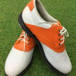 フットジョイ ゴルフシューズ 白×オレンジ MyJOYS
