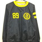 パーリーゲイツ ブルゾン ダークネイビー×黒×イエロー チェック柄