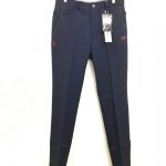 マスターバニー　パンツ　ネイビー　織り生地総柄