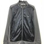 ナイキゴルフ　ブルゾン　黒×杢グレー