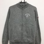 アンパスィ　中綿ニットブルゾン　杢グレー